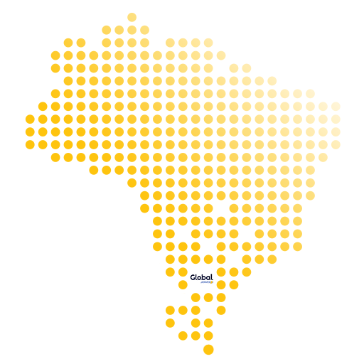 Mapa Brasil - Pontos Global Envios